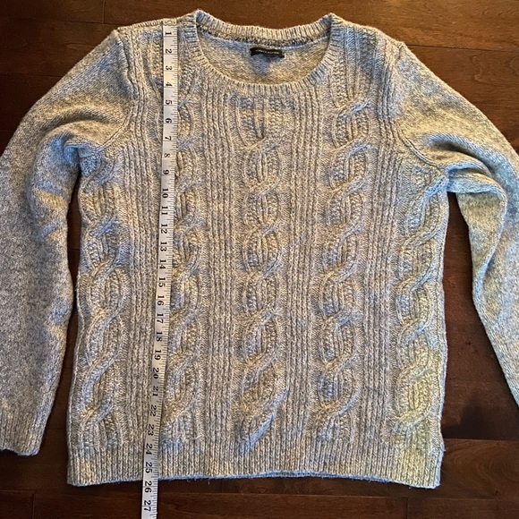 Gray Cable Knit Sweater - Picture 1 of 2